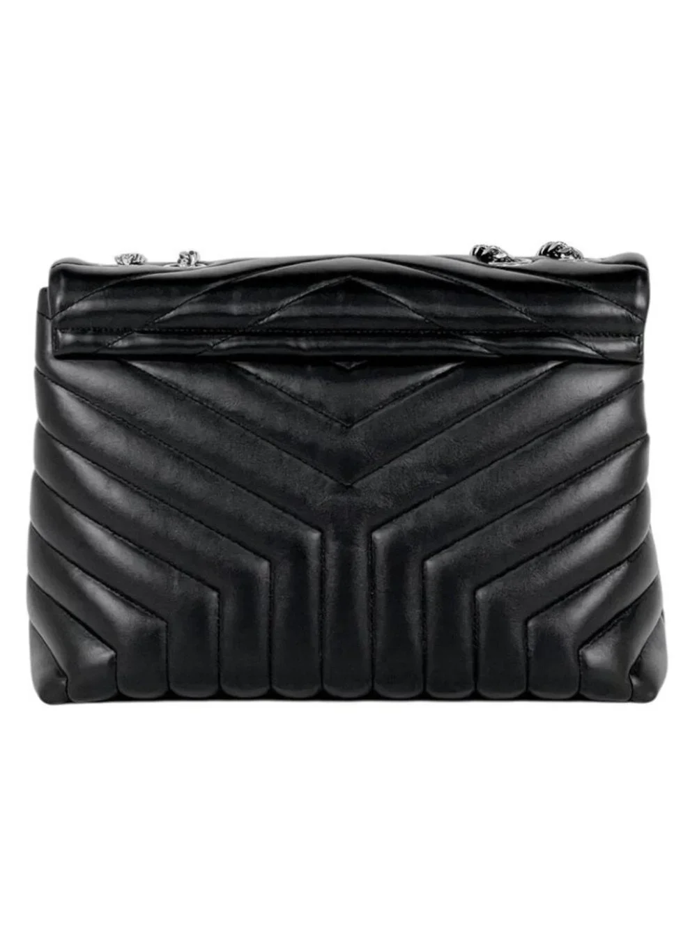 Saint Laurent Paris Lou Shoulder Bag Leather Black - Picture 3 of 12